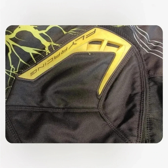 Fly Motocross Motorcycle Riding Pants Black, Lime & Blue Size 30 - Picture 10 of 12